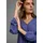 delmao Schlupfbluse DELMAO, Damen, Gr. 34, blau, Web, Obermaterial: 100% Viskose, unifarben, figurumspielend, Blusen Schlupfbluse, in femininer Form