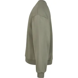 URBAN CLASSICS Fluffy Crewneck Pullover paleolive, Größe L