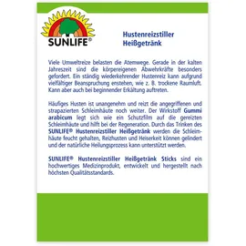 Sunlife Hustenreizstiller Heißgetränk 14 Sticks