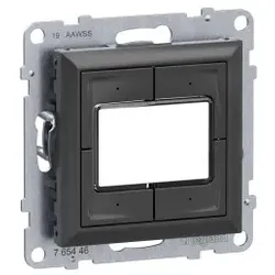 Legrand 765912 Seano MyHome Szenentaster zum Abrufen von 4 Szenarien in der Farbe Anthrazit 1
