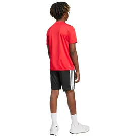 adidas Train Essentials 3-Streifen Set Kinder Jogginganzug, rot - 140