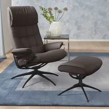 Stressless Relaxsessel "London", braun (chocolate paloma), B:80cm H:116cm T:71cm, Leder BATICK: durchgefärbtes und genarbtes Möbelleder;Leder PALOMA: durchgefärbtes Semianilin-Möbelleder;ROHLEDER Stoff Q2 FARON (100% Polyester im Flor, Grundgewebe: 50% Polyester,