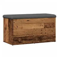 VidaXL Sitzbank mit Stauraum Altholz-Optik 82x42x45 cm Holzwerkstoff