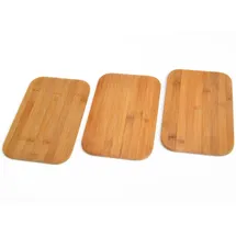 Gräwe 231.3 3er Set Frühstücksbrettchen aus Bambus,