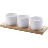 Continenta Servier-Set, 3 Schälchen mit Servier-Tablett 3946