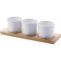 Continenta Servier-Set, 3 Schälchen mit Servier-Tablett 3946