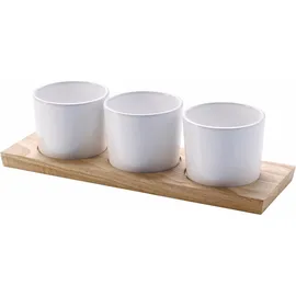 Continenta Servier-Set, 3 Schälchen mit Servier-Tablett 3946