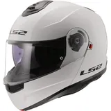 LS2 Strobe II Solid Klapphelm weiss, Größe 3XL für Männer