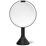 simplehuman LED-Lichtspiegel mit Touch-Helligkeitsregelung Mattschwarz