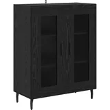 vidaXL Sideboard 69,5 x 90 x 34 cm Schwarz