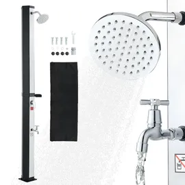 Vevor Solardusche Schwarz/Silber 35 L