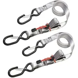 Master Lock Spanngurte mit S-Haken und Ratsche 1,80 m x 25 mm 2-er Pack