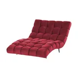 Switch Relaxliege Delphi Velours 120 x 84 x 168 cm Rot