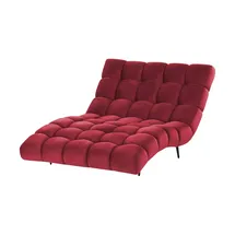 Switch Relaxliege Delphi Velours 120 x 84 x 168 cm Rot