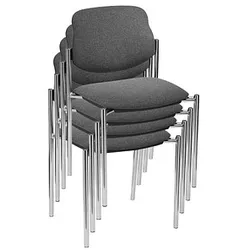 4 Nowy Styl Besucherstühle Styl STYL CHROM C-38 4ER anthrazit Stoff
