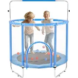 Vevor Trampolin Mini 147 cm inkl. Sicherheitsnetz Blau