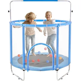 Vevor Trampolin Mini 147 cm inkl. Sicherheitsnetz Blau