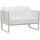 HJH Office Lounge Sofa Aruba Kunstleder Polstersofa Couch modern mit Armlehnen