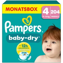 Pampers Baby-Dry Gr. 4 (9-14 kg) 204 St.