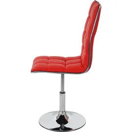 Mendler Esszimmerstuhl HWC-C41 Kunstleder rot 2er Set