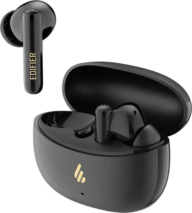 EDIFIER X5 Pro True Wireless Bluetooth 5.3 In-Ear-Kopfhörer mit aktiver Geräuschunterdrückung, KI-gestützte Anrufe, Schnellladefunktion, Gaming-Modus, App-Anpassung, IP55 wasserdicht – Schwarz