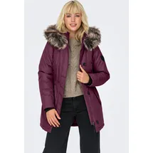Only Parka ONLIRIS FUR WINTER PARKA LIFE CC OTW Kunstfaser rot M (38)