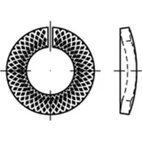 Industrial Quality Supplies Sperrkantringe Federstahl VSK 8 flZnnc flZnnc