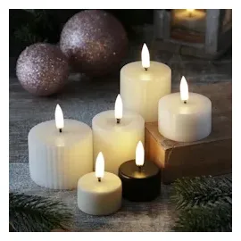 uYuni LED Mini Kerze Thea 4,5 cm weiß