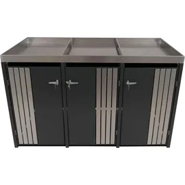 MCW Mülltonnenverkleidung O67 125 x 84 cm anthrazit