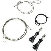 Mantona Sicherungsleinen Set Edelstahl 40 + 100cm