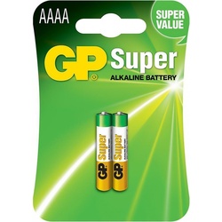 GP Batteries Super Alkaline AAAA (2 Stk., AAAA, 2300 mAh), Batterien + Akkus