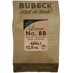 Bubeck Nr. 88 Adult Lammfleisch mit Kartoffel & Amaranth gebacken Hundetrockenfutter 12,5 Kilogramm