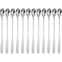 Intirilife 12x Dessert Löffel in Silber - Gr.: onesize