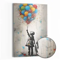 Deqoart Magnettafel 'Ballonträumerei', Metall Whiteboard für alle Magnete, Magnetboard