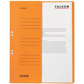 Falken Ösenhefter 80000516 DIN A4 1/2 Vorderdeckel orange