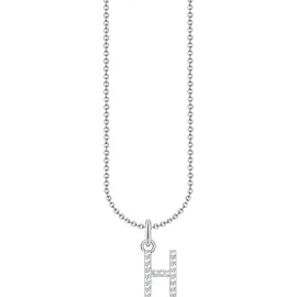 Thomas Sabo Kette mit Anhänger Buchstabe H Silber 925