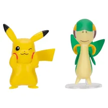 Nintendo Pokémon PKW4066 - Battle Figure Pack - Pikachu, Serpifeu, offizielle detaillierte Figuren, je 5 cm