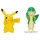 Nintendo Pokémon PKW4066 - Battle Figure Pack - Pikachu, Serpifeu, offizielle detaillierte Figuren, je 5 cm