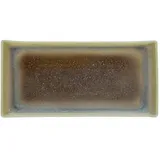 CreaTable 2er Set CreaTable Platte Caldera 33 x 16,5 cm Steinzeug Beige Sand