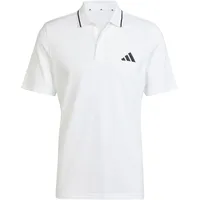 adidas Essentials Small Logo Piqué Poloshirt Weiß/Schwarz 2XL