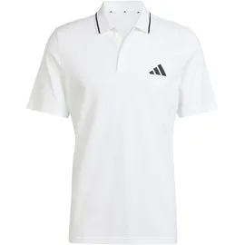 adidas Essentials Small Logo Piqué Poloshirt Weiß/Schwarz 2XL