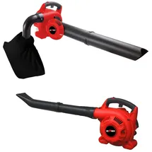 Grafner Laubsauger 3in1, 2-Takt, Laubbläser Laubsauger & Häcksler, incl. 35 Liter Fangsack, 2 Rohre, Schultergurt & Anti-Vibrationsgriff, Blasgeschwindigkeit: 71 m/s, 90% Laubreduktion