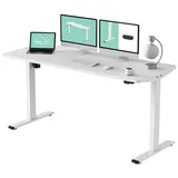 FLEXISPOT Schreibtisch Basic-Series (mit einteiligen Tischplatten), Elektrisch höhenverstellbarer Schreibtisch, 2- Fach-Teleskop 160 cm x 80 cm