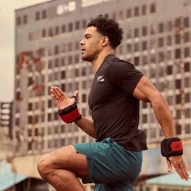 Reebok Flexlock Handgelenkgewichte schwarz/rot (Paar) rot 1000g