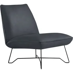 Sessel EGOITALIANO "Lia Loungesessel, elegant und stylisch, toller Sitzkomfort", grau (charcoal), B:62cm H:73cm T:79cm, Sessel, Einzelsessel, extravaganter Designsessel, Solitärsessel