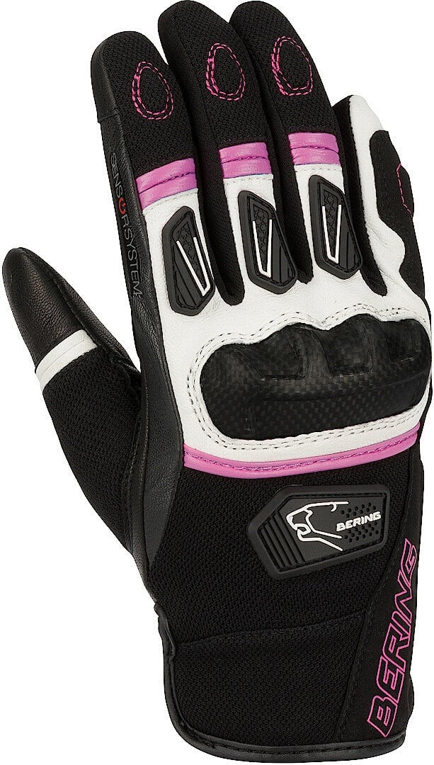 Bering Ursula Ladies De Handschoenen van de motorfiets, zwart-pink, XL Voorvrouw