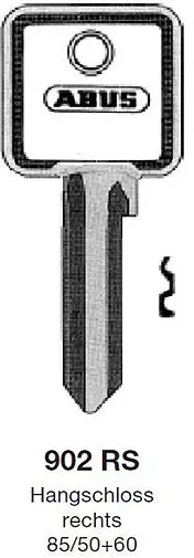 Schlüsselrohling ABUS 902 RS