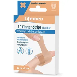 Lifemed 10 Finger - Strips Flexible 10 St Pflaster