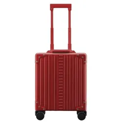 Aleon Business 4-Rollen Businesstrolley 42 cm Laptopfach  rot