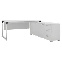 aea Schreibtisch mit Sideboard Büromöbel Modern workstation Arbeitsplatz Schubladen